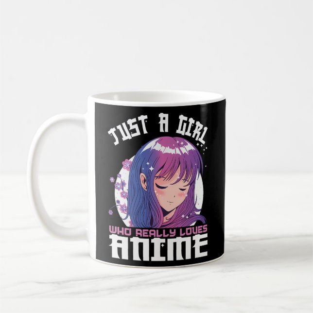 Taza De Café Anime Forn Just A Who Love Anime (Izquierda)