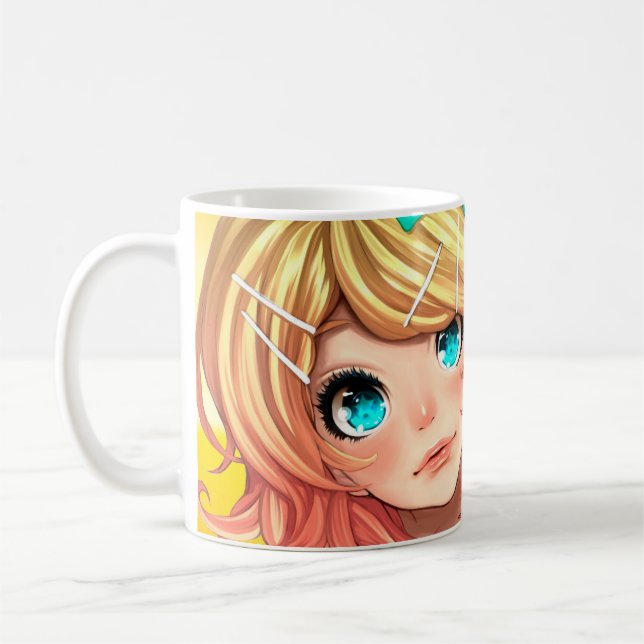 Taza De Café Anime girl art (Izquierda)