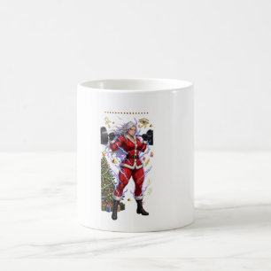 Taza De Café Anime Gym Santa Fitness Navidad