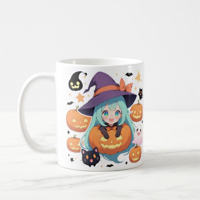 Taza De Café Anime Halloween (Izquierda)