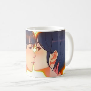 Taza De Café Anime Kiss   Nuevo amor
