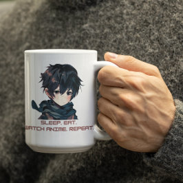 Taza De Café Anime lindo Boy dice que Anime se da sueño