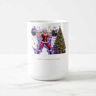 Taza De Café Anime Muscle Mamá Navidad - Arte de Gym Gainsmas