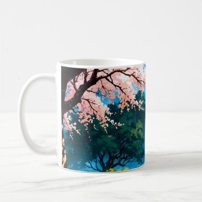 Taza De Café Anime natural landscape (Izquierda)