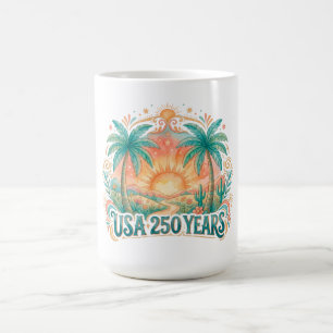 Taza De Café aniversario 250 de Estados Unidos en Palm Beach