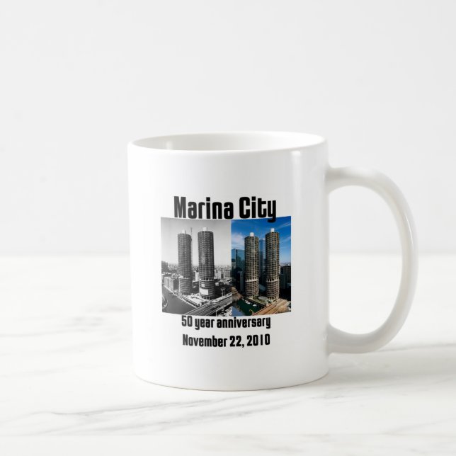 Taza De Café Aniversario de la ciudad 50-Year del puerto (Derecha)