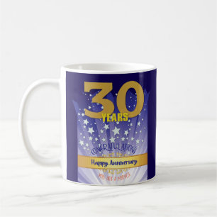 Taza De Café Aniversario de recuperación personalizado de 30 añ
