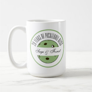 Taza De Café Aniversario del baloncesto Sage Pickleball Persona