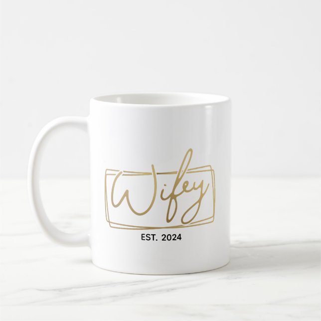 Taza De Café Aniversario del Boda del año del Personalizado de  (Izquierda)