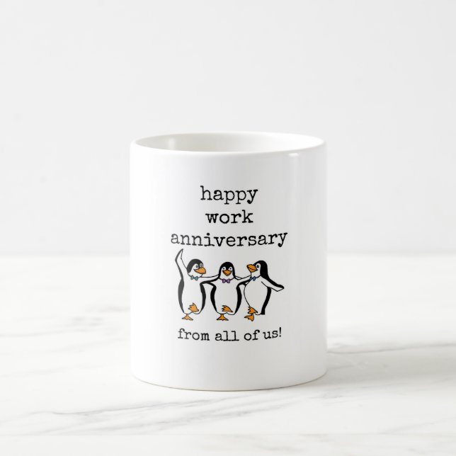 Taza De Café Aniversario del feliz trabajo, de todos nosotros,  (Centro)