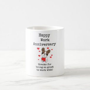 Taza De Café Aniversario del trabajo feliz, peluca