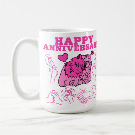 Taza De Café Aniversario feliz - Diseño ASL