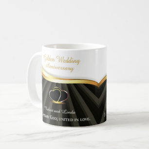 Taza De Café Aniversario Religioso de Bodas de Oro 50º