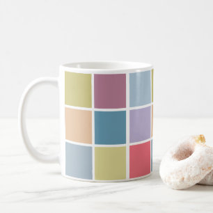 Taza De Café Ann Arbor Pastel Chalk Squares
