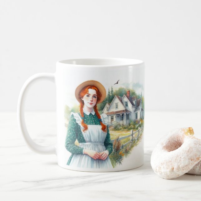 Taza De Café Anne de Green Gables (Con donut)