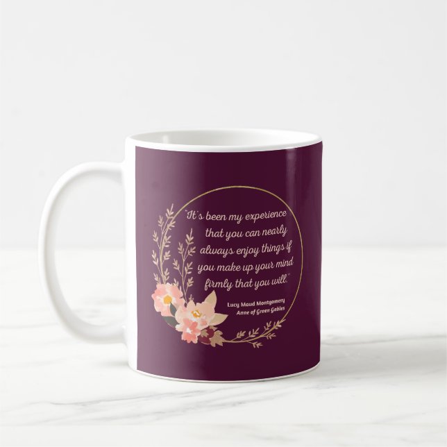Taza De Café Anne De Green Gables Cita I - Estilo Cuto (Izquierda)