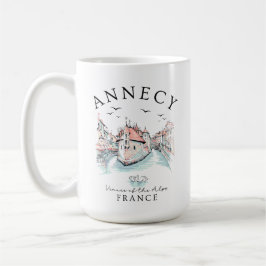 Taza De Café Annecy Francia – Recuerdo de viaje