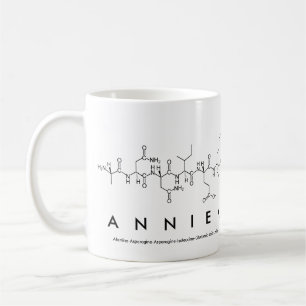 Taza De Café Anniek peptide name mug