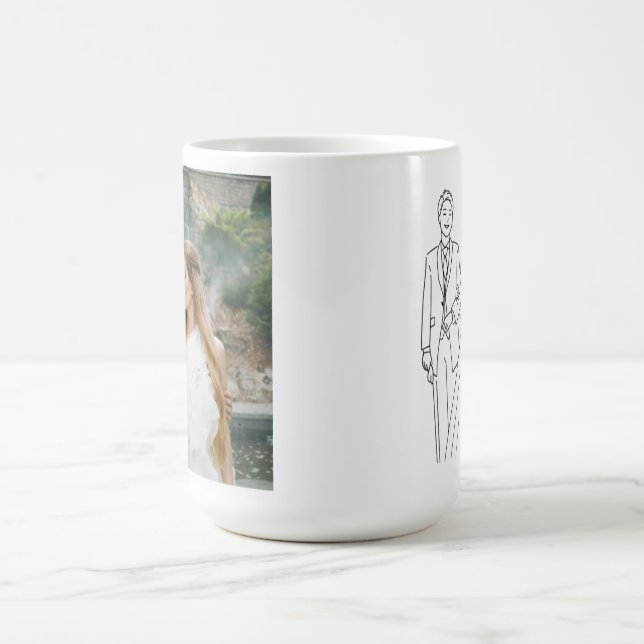 Taza De Café Anniversary & Valentine Gift | Romantic Couple Pho (Centro)