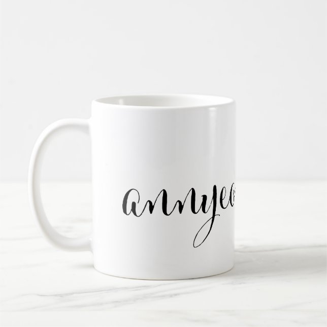 Taza De Café annyeonghaseyo Buenos días Mug coreano (Izquierda)