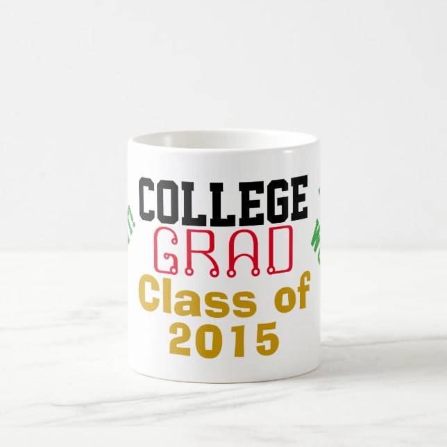 Taza De Café Año de clase universitaria de grado #IRockedIt (Centro)