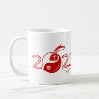 Taza De Café Año de Conejo Chino 2023, ornamental