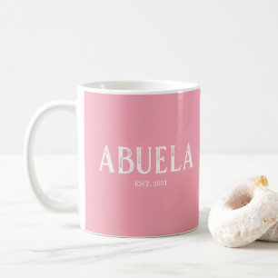 Taza De Café Año de Establecimiento de Abuela Rosa