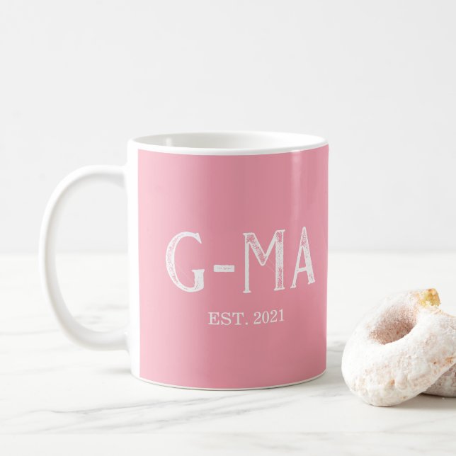 Taza De Café Año de establecimiento de G-Ma rosa (Con donut)