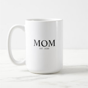Taza De Café Año de establecimiento de mamá