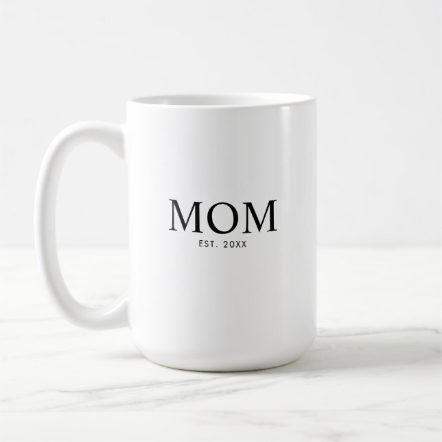 Taza De Café Año de establecimiento de mamá (Izquierda)