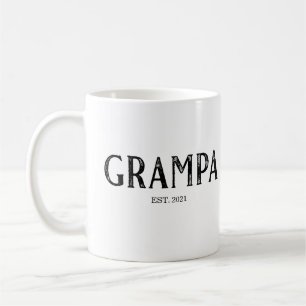 Taza De Café Año de fundación de Grampa