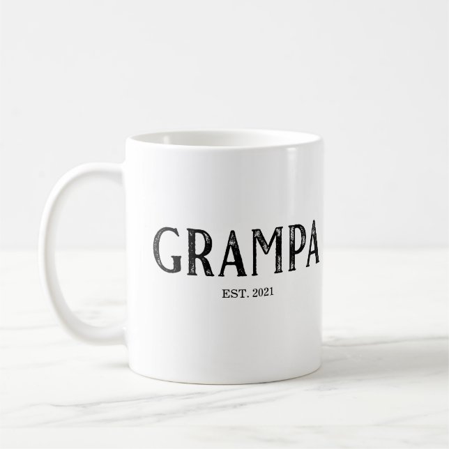 Taza De Café Año de fundación de Grampa (Izquierda)