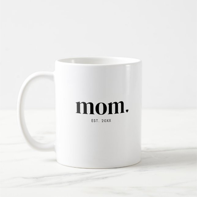 Taza De Café Año de fundación de mamá (Izquierda)