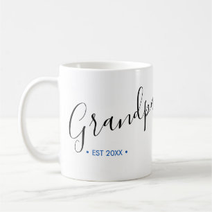 Taza De Café Año de Fundación Personalizado del Abuelo