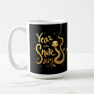 Taza De Café Año de la serpiente china Zodiac 2025