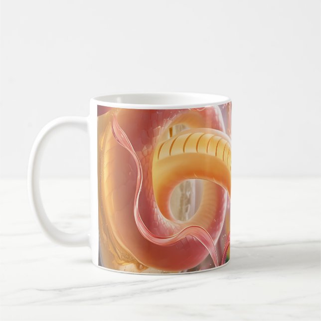 Taza De Café Año de las serpientes 2025: abrazando la suerte y  (Izquierda)