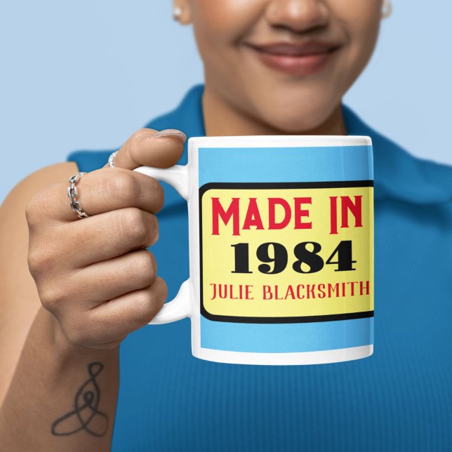 Taza De Café Año de nacimiento 1984 40º cumpleaños cuarenta año (Subido por el creador)