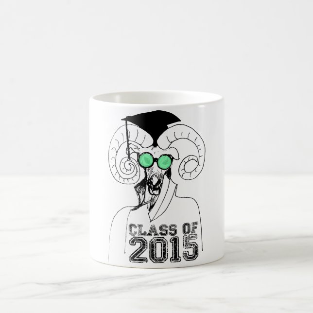 Taza De Café Año de ovino 2015 - Clase de graduado 2015 - (Centro)