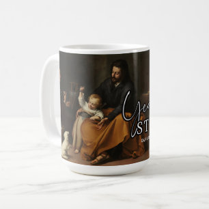 Taza De Café Año de San José Conmemoración Religiosa Católi