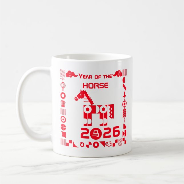 Taza De Café Año del caballo 2026 (Izquierda)