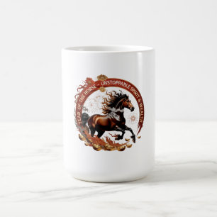 Taza De Café Año del Caballo Llama, Regalo del Zodiaco Lunar