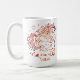 Taza De Café Año del Caballo Motivacional