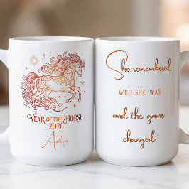 Taza De Café Año del Caballo Motivacional