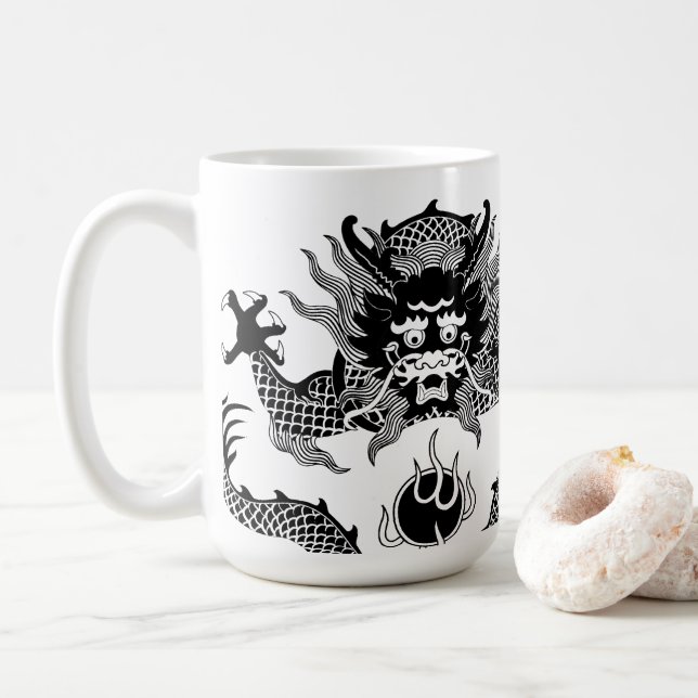 Taza De Café Año del dragón (Con donut)