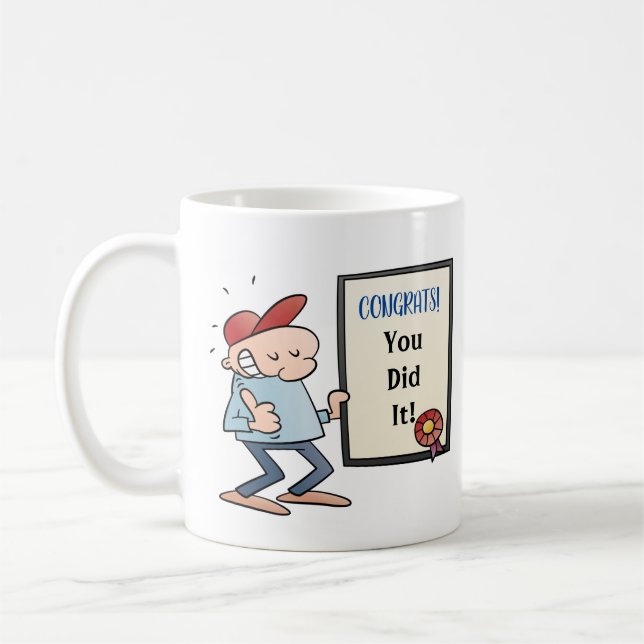 Taza De Café Año del título de maestría en Personalizado reduci (Izquierda)