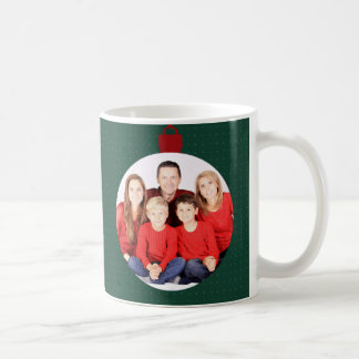 Taza De Café Año fotográfico de la familia Ornament de vacacion