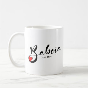 Taza De Café Año fundado de Babcia polaca - Abuela