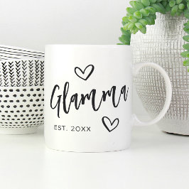 Taza De Café Año Glamma Abuela establecida