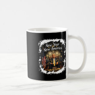 Taza De Café Año Nuevo América Feliz Año Nuevo Fiesta 2025 Tru