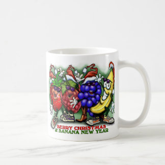 Taza De Café Año Nuevo Banana Navidades Berry